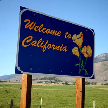 Freight Shipping from Pennsylvania to California - Welcome to California sign