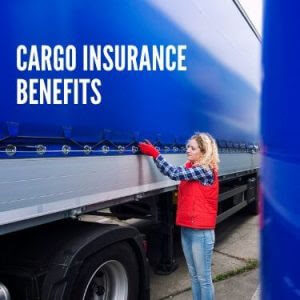 woman securing curtain of a flatbed trailer