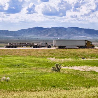 Freight Shipping from Idaho to Utah Truckload Traveling on Highway