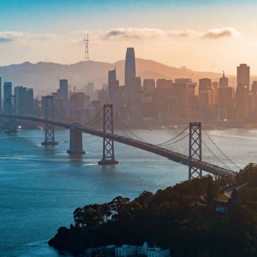 Freight Shipping from Washington D.C. to California - Skyline View of San Francisco, California