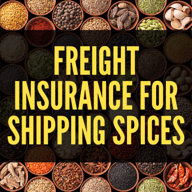 Freight Insurance for Shipping Spices