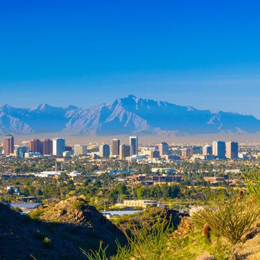 Freight Shipping from California to Arizona - Aerial view of Arizona