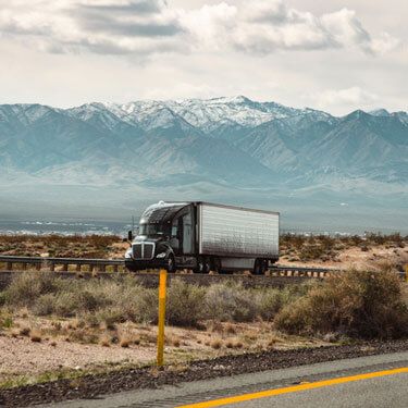 Freight Shipping from California to Arizona - Freight Truck Traveling on Highway