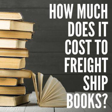 How Much does it Cost to Freight Ship Books