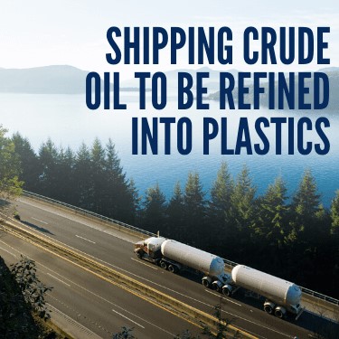 Shipping Crude Oil to be Refined into Plastics