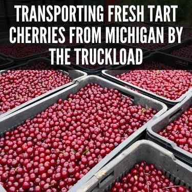 Transporting Fresh Tart Cherries from Michigan by the Truckload