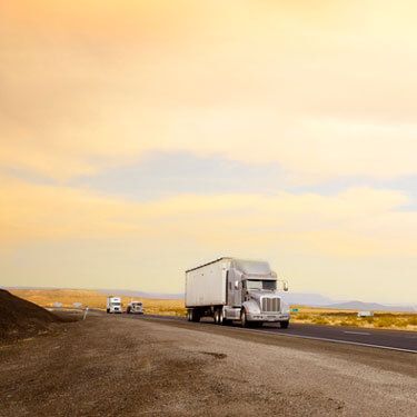 freight truck load on highway