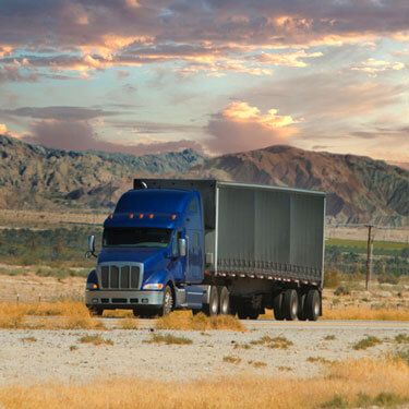 Freight Shipping from West Virginia to California - Blue Truck on Road