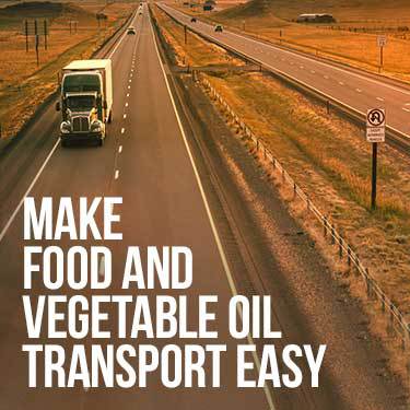 make food and vegetable oil transport easy