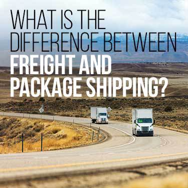 what is the difference between freight and package shipping