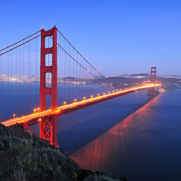 Freight Shipping from Tennessee to California - View of Golden Gate Bridge in San Francisco